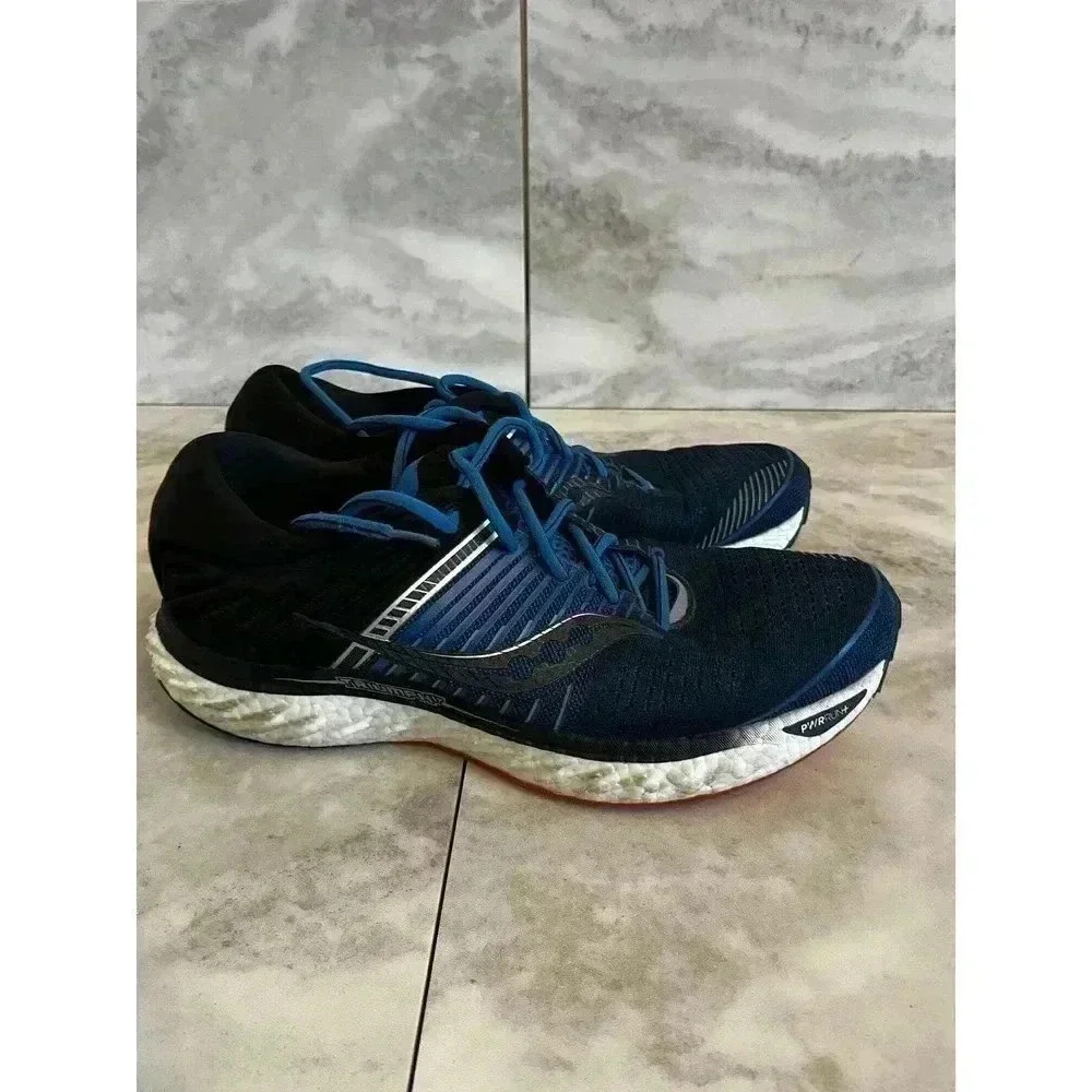 Saucony Men’s Triumph 17 Aqua Blue Black Running Shoes Men’s Size 11.5